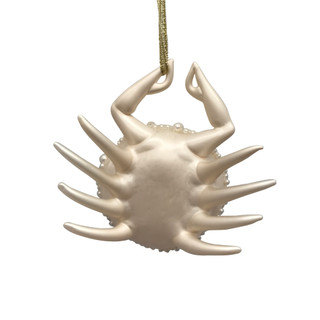 Thumbnail 2: Magical Season Glass Crab with Pearls Ornament 
