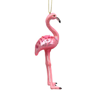 Thumbnail 2: Magical Season Glass Flamingo Ornament 