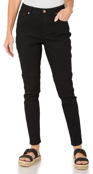 Thumbnail 1: Express Women's Skinny Mid-Rise Hyper Stretch Jeans 