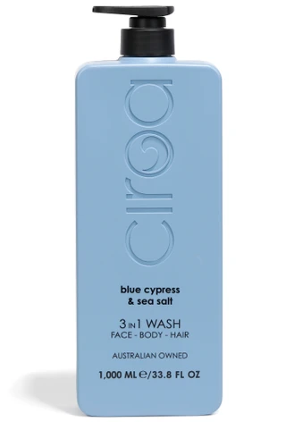 Thumbnail 1: Ciroa 33.8 oz 3-in-1 Body Wash & Shampoo – Blue Cypress & Sea Salt 