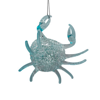 Thumbnail 2: Magical Season Glass Crab with Beads & Shells Ornament 