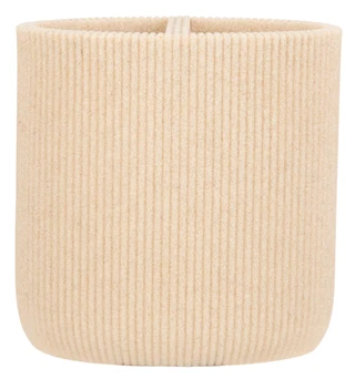 Thumbnail 1: DWELL STUDIO 5in Ribbed Sandstone Tooth Brush Holder 
