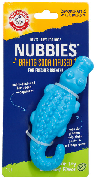 Thumbnail 1: Arm & Hammer Nubbies Gator Dental Dog Toy 