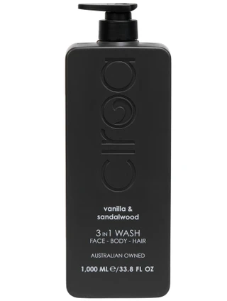 Thumbnail 1: Ciroa 33.8 oz 3-in-1 Body Wash & Shampoo – Vanilla & Sandalwood 