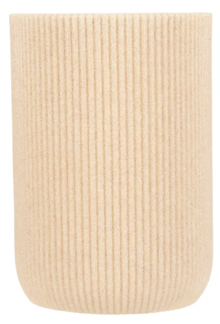 Thumbnail 1: DWELL STUDIO 4.5in Sandstone Ribbed Counter Top Bath Accessory  