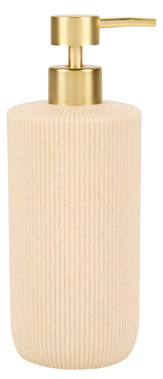 Thumbnail 2: Dwell Studios 9in Ribbed Sandstone Soap Dispenser  