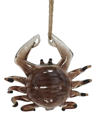 Thumbnail 1: Magical Season Brown Crab Glass Ornament 