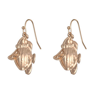 Thumbnail 2: Brighten the Season Christmas Santa Fish Drop Earrings 