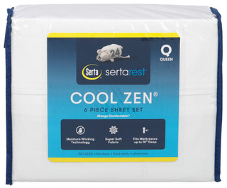 Thumbnail 1: Serta 6 Pc Cool Zen Sheet Set 