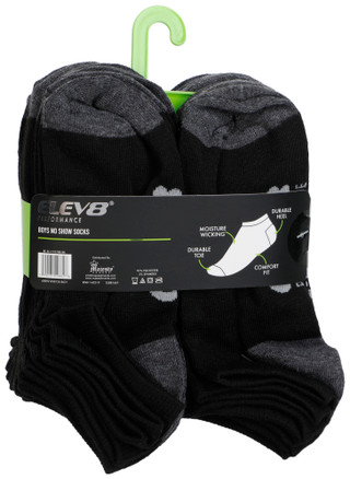 Thumbnail 2: ELEV8 Boys 20 Pc No Show Socks 