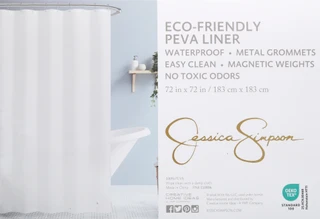 Thumbnail 2: Jessica Simpson 72x72 Frosted Shower Curtain Liner  