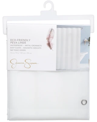 Thumbnail 1: Jessica Simpson 72x72 Frosted Shower Curtain Liner  