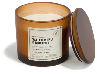 Thumbnail 1: SCENTSATIONAL 26 oz Salted Maple & Bourbon Candle 