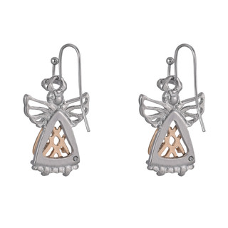 Thumbnail 2: Brighten the Season Christmas Angel Drop Earrings 