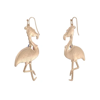 Thumbnail 2: Brighten the Season Christmas Flamingo Lights Drop Earrings 
