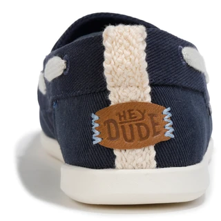 Thumbnail 2: Hey Dude Womens Harbor Breeze Washed Twill Boat Shoes 