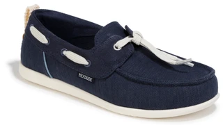 Thumbnail 1: Hey Dude Womens Harbor Breeze Washed Twill Boat Shoes 