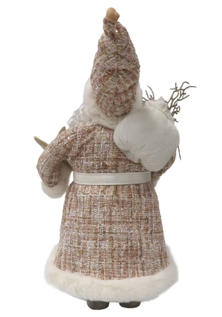 Thumbnail 2: Magical Season 18" Pink Coastal Santa Figurine 