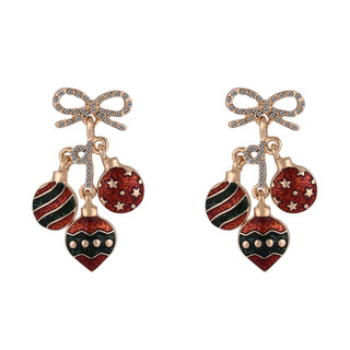 Thumbnail 1: Brighten the Season Christmas Ornament Drop Earrings 