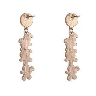 Thumbnail 2: Brighten the Season Christmas Candy Cane Swirl Drop Earrings 