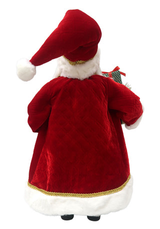 Thumbnail 2: Magical Season 24" Traditional Red Santa Figurine 