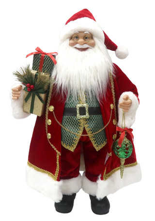 Thumbnail 1: Magical Season 24" Traditional Red Santa Figurine 