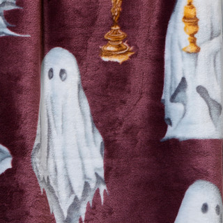 Thumbnail 3: deco 50x70 Halloween Ghost & Candle Print Soft Throw 
