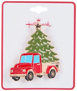 Thumbnail 1: Hallmark Christmas Red Truck Pin 