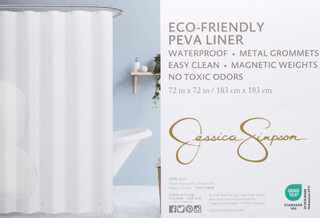 Thumbnail 2: Jessica Simpson 72x72 Shower Curtain Liner  