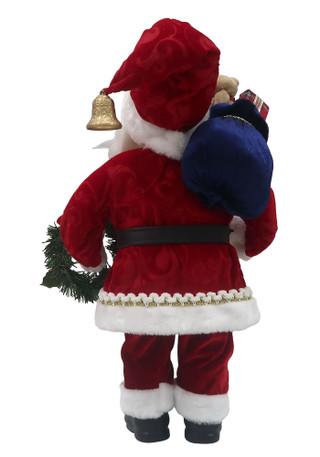 Thumbnail 2: Magical Season 18" Red Bear Santa Figurine 