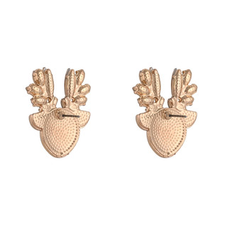 Thumbnail 2: Brighten the Season Christmas Reindeer Stud Earrings 