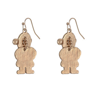 Thumbnail 2: Brighten the Season Christmas Santa Drop Earrings 