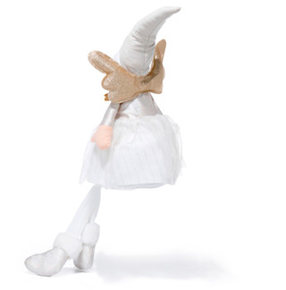 Thumbnail 5: Magical Season 33" LED Sitting White Angel Decoration 