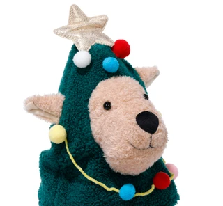 Thumbnail 3: Magical Season 15" Dog in Tree Costume Decorative Figurine  