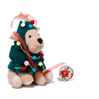 Thumbnail 4: Magical Season 15" Dog in Tree Costume Decorative Figurine  
