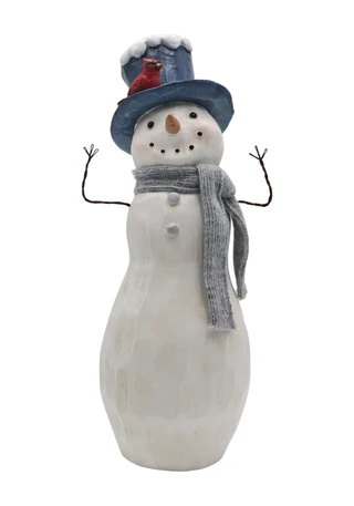 Thumbnail 1: Magical Season 14" Snowman with Bird Christmas Decoration 