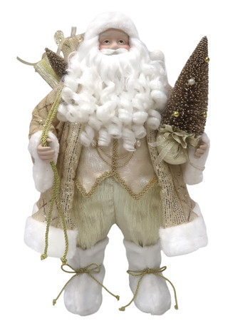 Thumbnail 1: Magical Season 24" Gold Presents Santa Figurine 