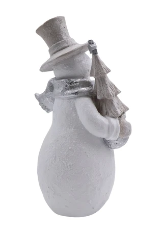 Thumbnail 2: Magical Season 13" White & Silver Snowmen Decoration 