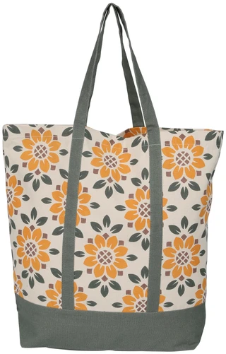 Thumbnail 1: _NULL Sunflower Canvas Tote Bag 