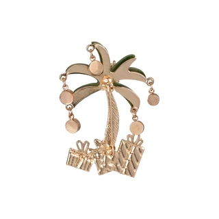Thumbnail 2: Brighten the Season Christmas Palm Tree Pin 