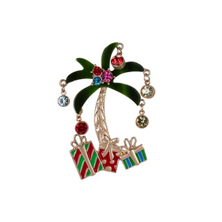 Thumbnail 1: Brighten the Season Christmas Palm Tree Pin 
