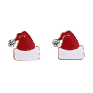 Thumbnail 1: Hallmark Christmas Santa Hat Stud Earrings 