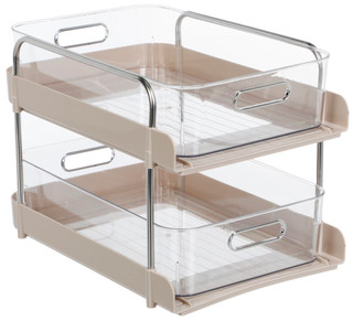 Thumbnail 1: Isaac Jacobs  3-Tier Storage Rack with Short Drawers 