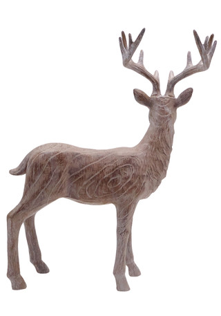 Thumbnail 2: Magical Season 14" Gold Standing Deer Decoration 