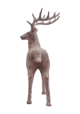 Thumbnail 3: Magical Season 14" Gold Standing Deer Decoration 