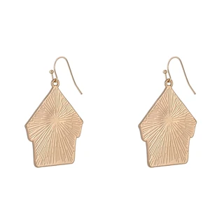 Thumbnail 2: Brighten the Season Christmas Gingerbread House Drop Earrings 