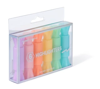 Thumbnail 3: FLOMO 6-Piece Wrapped Candy Highlighter Set 