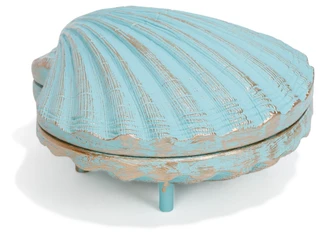 Thumbnail 3: Fancy That Resin Clam Shell Trinket Box 