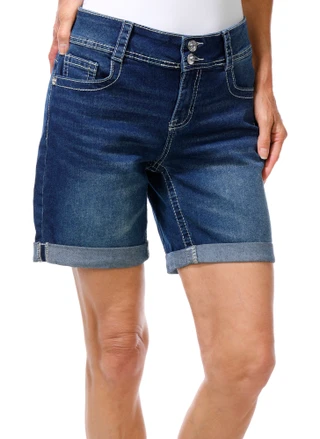 Thumbnail 3: COPPERFLASH Women's Petite 7-Inch Rolled Shorts 