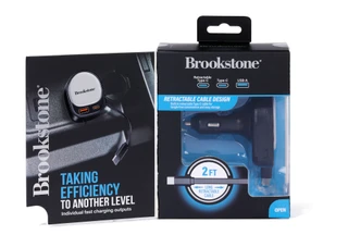 Thumbnail 3: Brookstone 35W Retractable 3-in-1 Car Charger 